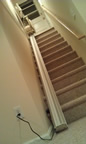 Link family stair chair in Silver Bow
